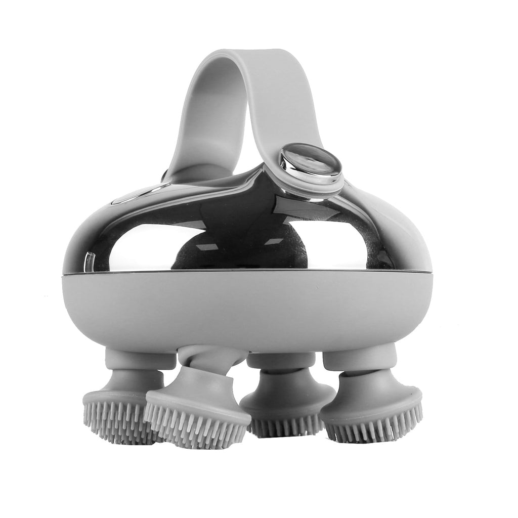 Electric Scalp Massager. Rechargeable Head Mssager IPX7 Waterproof with Red Light 3 Modes 3 Types of Massage