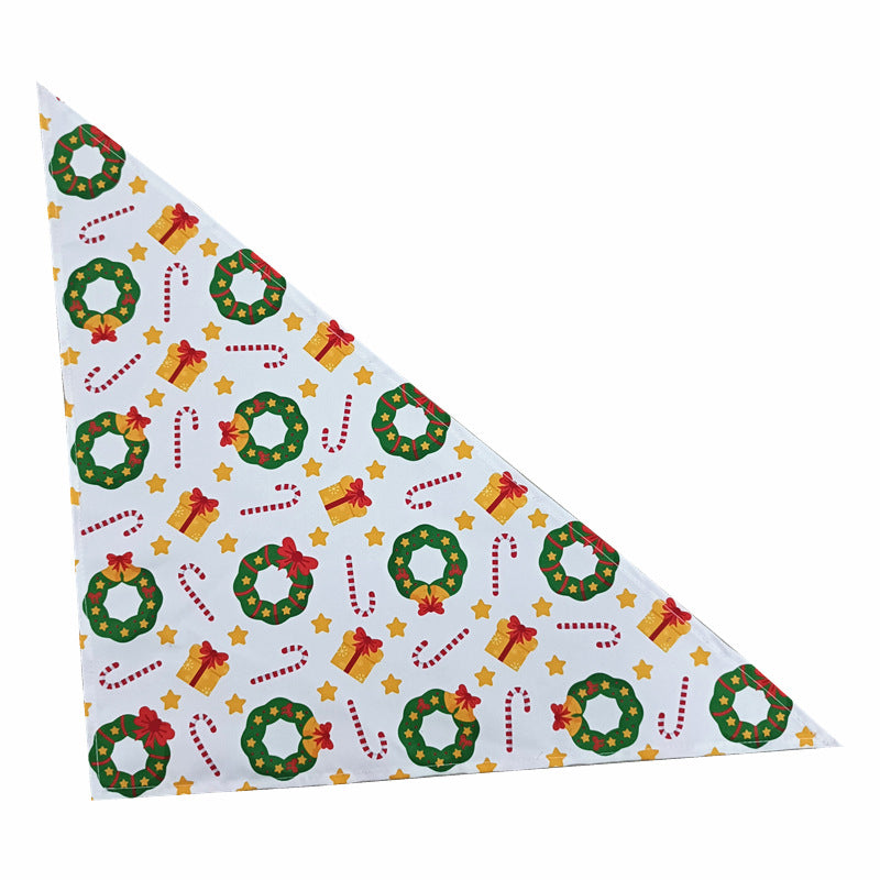 Christmas Dog Slobber Scarf Valentine's Day Pet Triangle Scarf Thanksgiving Day Dog And Cat Bib
