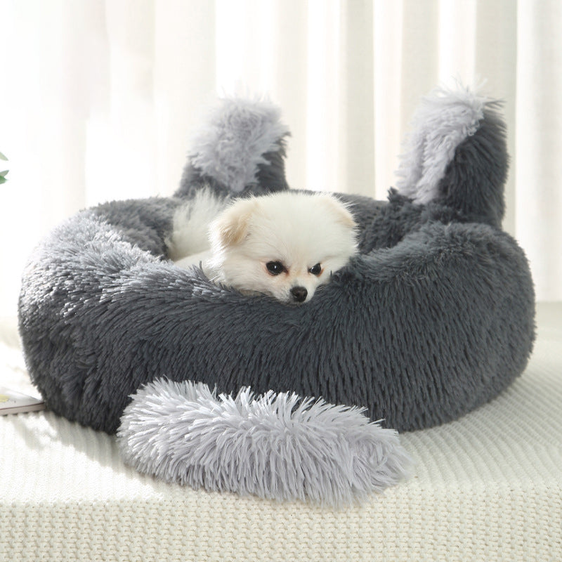 Cat Litter Dog Litter Rabbit Ears Pet Litter Dog Bed Winter Warm Mat Dog Mat Pet Supplies