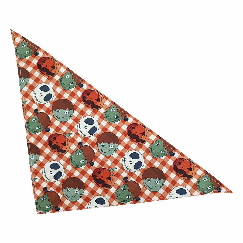 Christmas Dog Slobber Scarf Valentine's Day Pet Triangle Scarf Thanksgiving Day Dog And Cat Bib