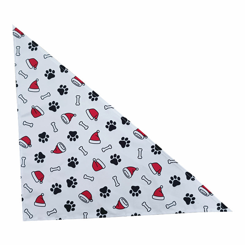 Christmas Dog Slobber Scarf Valentine's Day Pet Triangle Scarf Thanksgiving Day Dog And Cat Bib