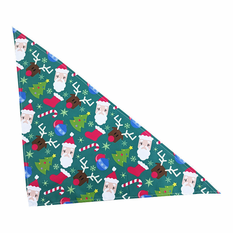 Christmas Dog Slobber Scarf Valentine's Day Pet Triangle Scarf Thanksgiving Day Dog And Cat Bib