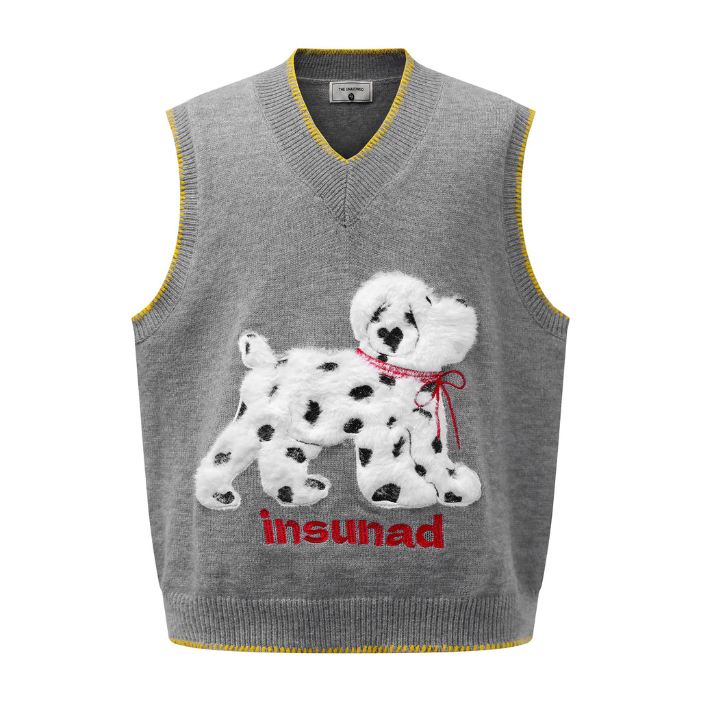 Spotted Plush Dog Sweater