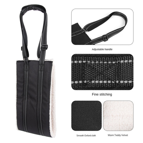 Adjustable dog leash with pet assistance strap