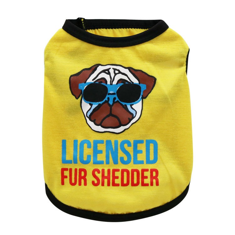 Dog Clothes Summer Clothes Teddy Pet Vest Bears Fadou Small Dogs Puppies Cats Thin Light and Breathable