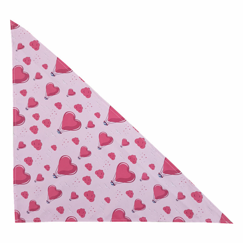 Christmas Dog Slobber Scarf Valentine's Day Pet Triangle Scarf Thanksgiving Day Dog And Cat Bib