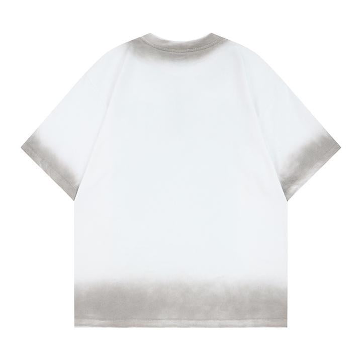 Cartoon Dog Printed Short Sleeve T-shirt