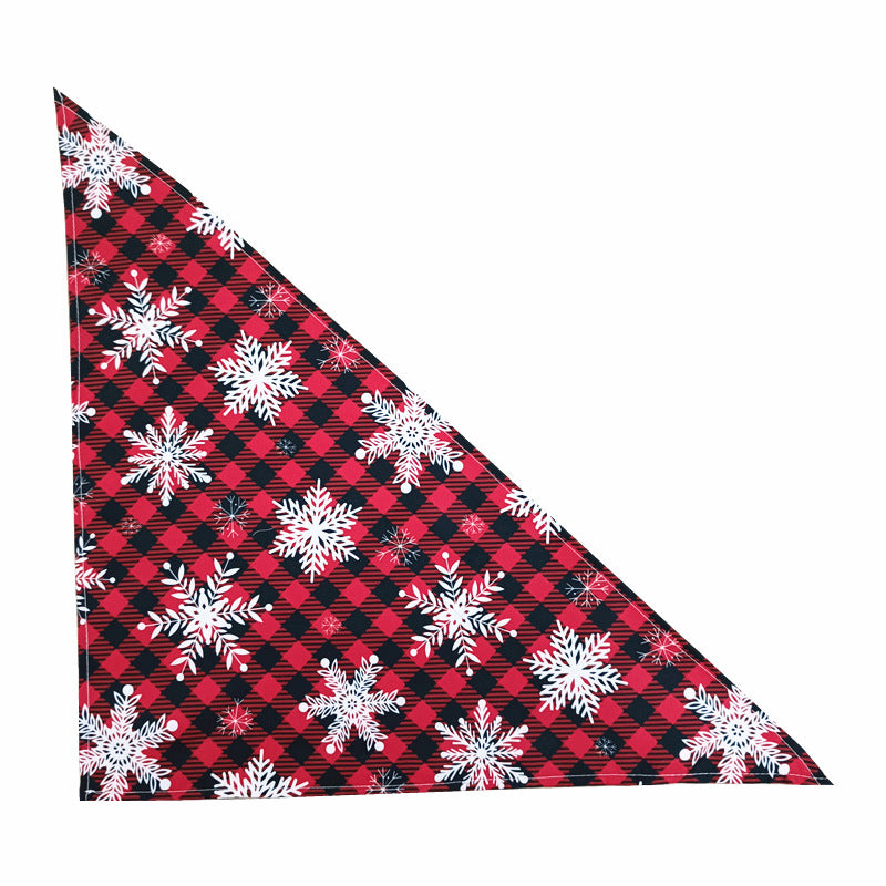 Christmas Dog Slobber Scarf Valentine's Day Pet Triangle Scarf Thanksgiving Day Dog And Cat Bib