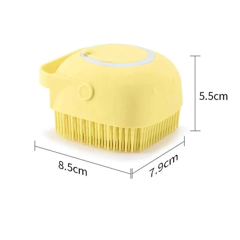 Doggie Bath Massage Brush – Soft Silicone Pet Accessories Tools