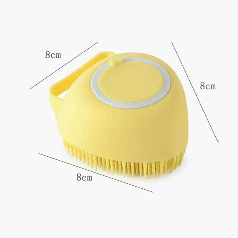 Doggie Bath Massage Brush – Soft Silicone Pet Accessories Tools
